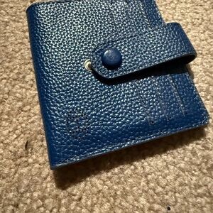 Blue Leather Wallet